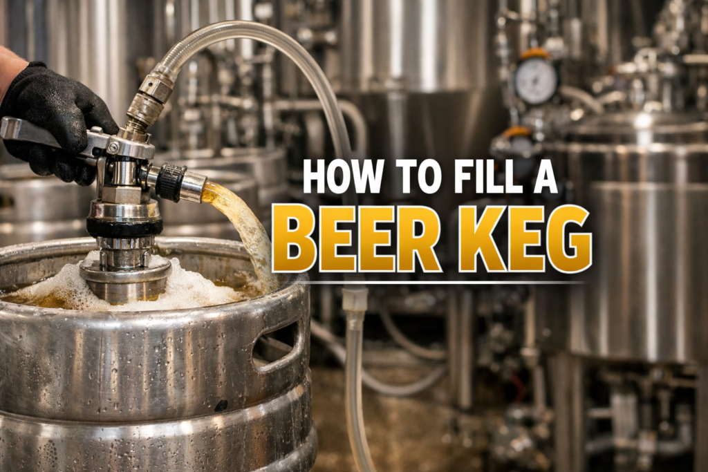 how to fill a beer keg
