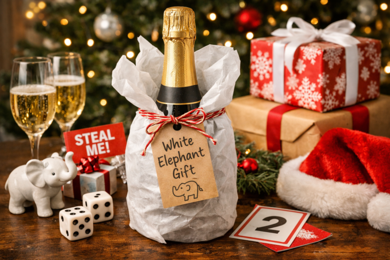 best wine for white elephant gift