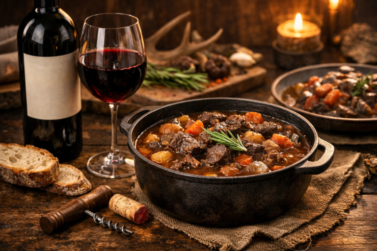 best wine for venison stew