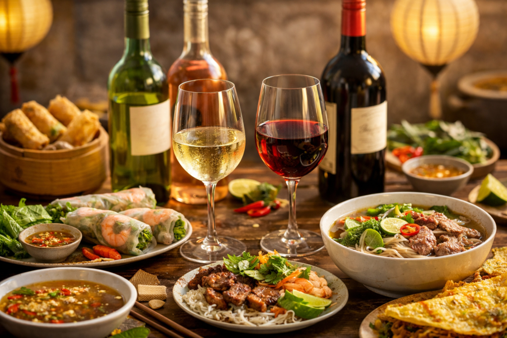 best wine for vietnamese food