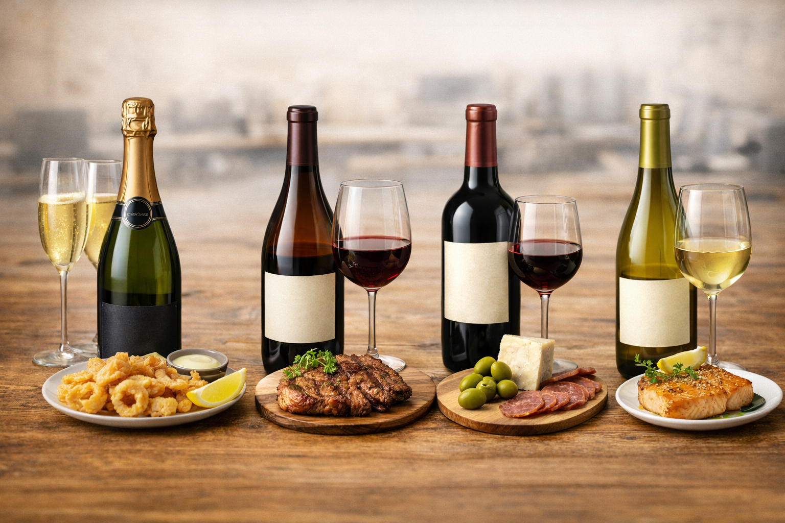 Comparison of sparkling wine, Pinot Noir, Rioja Reserva, Chardonnay, and Cabernet as boss gift options