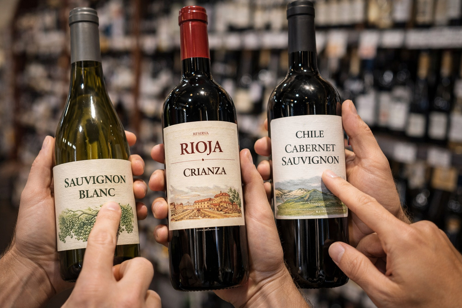 Best Wine for Your Buck: 9 Smart Bottles and Buying Rules 1 Close-up wine bottle label with callouts for grape, region, vintage, and aging terms