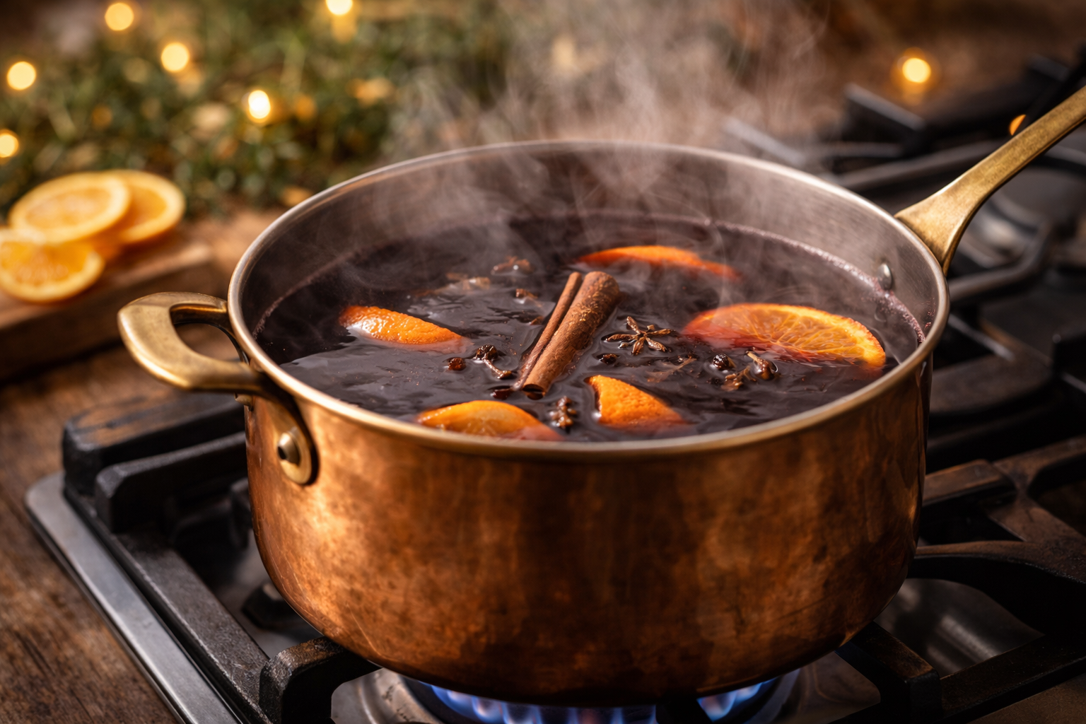 Best Wine for Vin Chaud: 7 Smooth Picks That Won’t Turn Bitter 4 Vin chaud gently warming in a pot with light steam and no hard boil