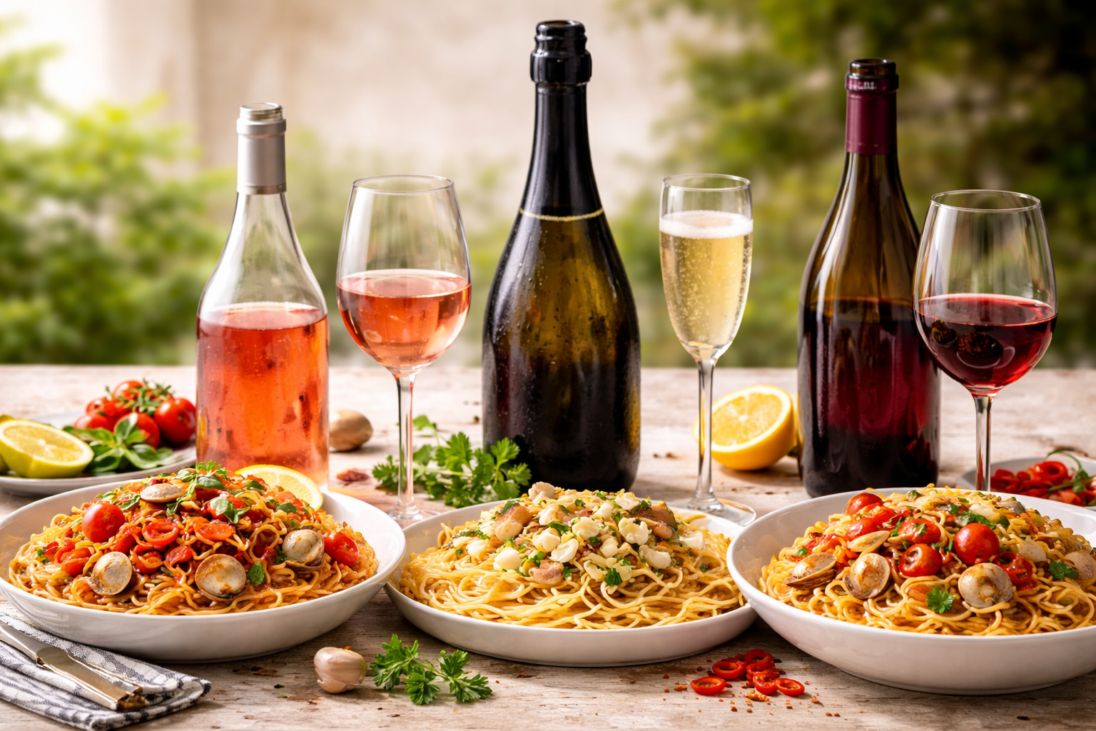 Best Wine for Vongole: 7 Smart Pairings and Easy Rules 3 Rosé, sparkling wine, and light red served with tomato or spicy vongole variations