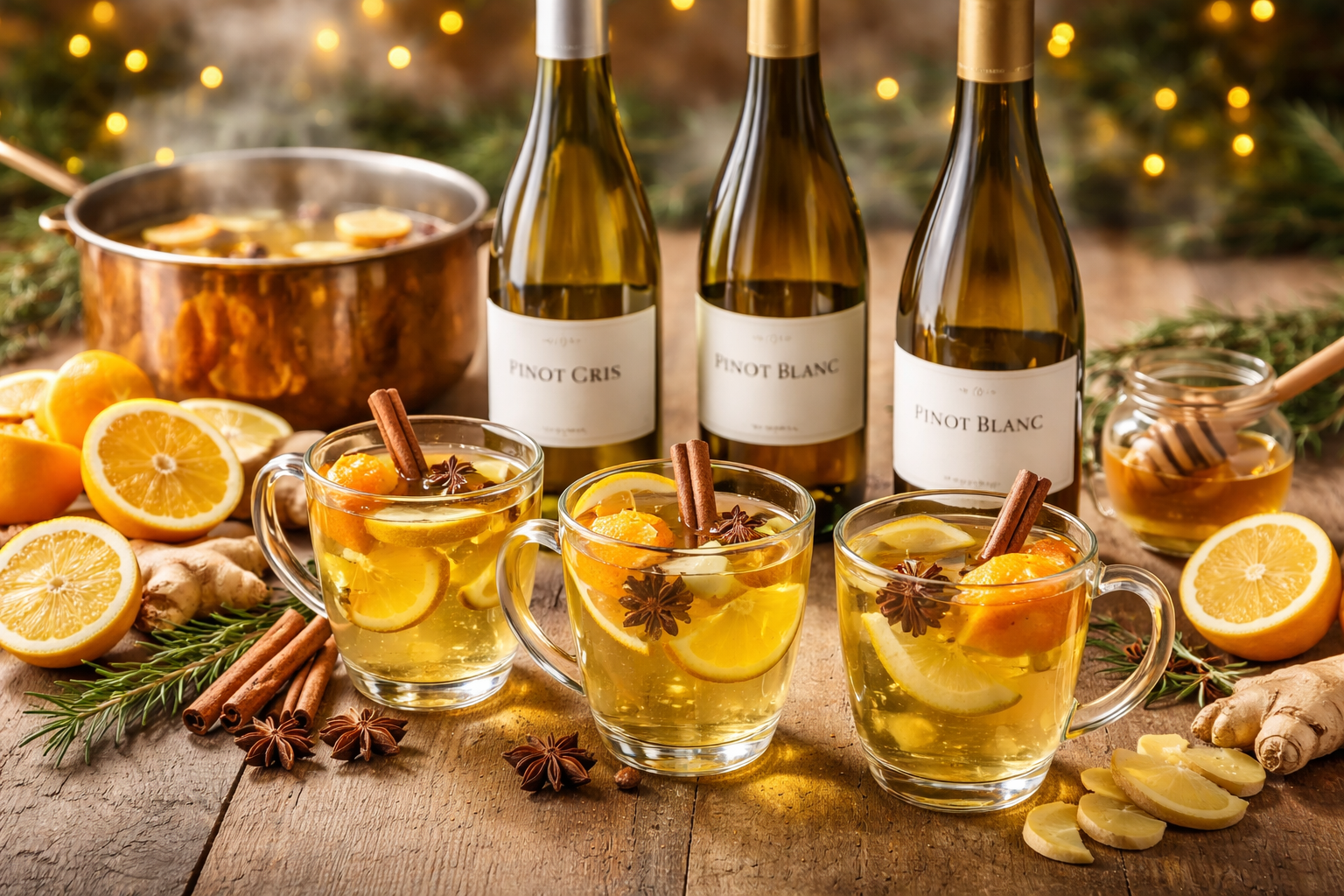 Best Wine for Vin Chaud: 7 Smooth Picks That Won’t Turn Bitter 2 White vin chaud served with citrus, ginger, and light spices in a bright winter setting
