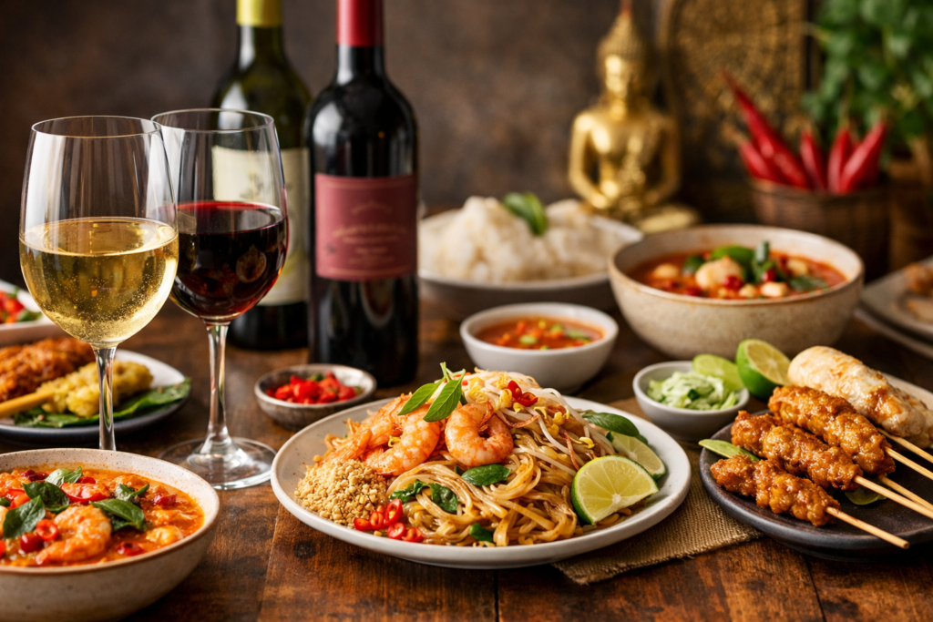 best wine for thai food